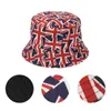 BERETS BRITISH UNION JACK HAT BRITAIN FLAGS BUCKET FISHERMAN UK FLAG FALG愛国的な衣装の装飾王立釣り帽子