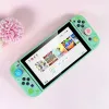 Casos Kawaii Sapo Verde Funda Nintendo Switch Capa Caso Dockable Protetor TPU Shell para Switch Controller JoyCon Joy Stick Caps