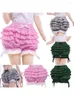 Shorts pour femmes 2024 Vintage Japonais Frill Dentelle Coquette Y2K Fée 2000s Rétro Kawaii Multi-couches Volants Bloomers Costume Femme