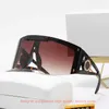 Klassiska solglasögon Mens Fashion Solglasögon Designer Kvinna One Piece Lens Goggles Trend Color Stor storlek Driving Eyewear Spectacle Frame Integrated