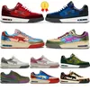 Road Sta Ape A Shiny Pink Pastel Red Green Bathing Casual Shoes roadsta Men Women Year of the Tiger Suede Navy Blue Grey Purple Board