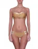 Designer-Bademode für Damen, Designer-Bikini mit Goldprägung, Mädchen-Damen-Set, sexy gepolsterter Damen-Badeanzug, Push-Up-Bandeau-Bademode, Sommer-Beachwear, Brasilien-Badeanzug SX