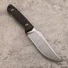 Nouvelle arrivée A2259 couteau droit haut de gamme D2 Blade à point droit en satin Full Tang Micarta Handle de camping extérieur Pêche à la pêche à lame fixe couteaux à lame avec kydex