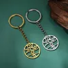 Keychains Dawapara 유대인 스타 키 체인 David Chai Symbol Hexagram 펜던트 유대교 보석 스테인리스 스틸 키 링