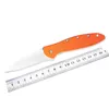 Ny 1660 Ken Onion Leek Flipper Folding Pocket Knife Orange / Grönt handtag Taktisk jakt Överlevnad EDC Tool BM535 3300 KS 7650 7250 7350 7550 7800