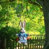 Easter Bunny Pendant Swing Rabbit hängande prydnad för matsal Holidainsamlingar Display Home Decor Wedding Party Art Gift 240220