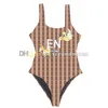 Lettres Imprimer Beachwear Femmes Designer Surf Suit One Piece Maillots de bain Femme Tanks Maillot de bain