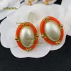 Stud French Fashion Vintage Enamel Drop Glaze Earrings for WPMEN Niche Design Court Style Light Luxury High-End Charm Jewelry