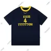 Europa Mens Plus Tees magliette 24SS designer Tee Summer lettera stampa maglietta manica corta OS T-shirt con vestibilità spalla larga in cotone TSHIRTS S-XL