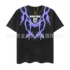 24 New American Trendy Brand Vtage Green Lips Purple Lightning Ice Rose Old Kurzarm-T-Shirt