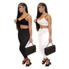 Fashion Women Two Piece Pants Set Moon Printed Tank Tops Tracksuit Sexy Bodycon Pant Sets Outfit Top and Long Pants 648