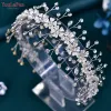 Schmuck YouLaPan Braut Stirnband Muschel Blume Haarband für Frau Hochzeit Haarschmuck Strass Kopf Hoop Braut Kopfschmuck HP543