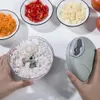 New Fruit Vegetable Tools 500/900ML Manual Meat Mincer Garlic Chopper Rotate Garlic Press Crusher Vegetable Onion Cutter Kitchen Cooking Accessories