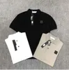 2024 Męska koszulka polo Retro marka klasyczna T Men Tees haft krótki rękaw Lato Lapel stały kolor klatki piersiowej Dekoracja kamieni wyspa pływowy Projekt przepływu 911ess