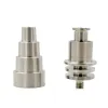 Electric Domeless Titanium Nail 10mm 14mm 18mm Joint GR2 with Quartz Dish Glass Hookah Pipes Dab Rigs Wax Oil Tools ZZ