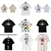 T-shirt da uomo firmate T-shirt Graffiti Tops Palms Palmangel City Designer Limited Inkjet Letter Printing T-shirt da donna a maniche corte T-shirt casual Bianco d7