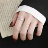 Band Rings S925 Silver Light Luxury Sweet Love Rainbow Enamel Ring Womens Heart Shaped Crowd Design Fashion Index Finger Ring
