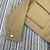 Kadın Ceketler Tasarımcı Markası 2024 Erken Bahar Yeni Nanyou Pra Sıradan Büyük Pocket Tasarım Uşini Kontrast Kavur Ceket Kısa Kat Di0Q