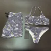 Bikini Femme Maillots De Bain G Chaîne Designer Bikini Ensemble 2 Pièces Maillot De Bain Style Chinois Encre Rétro Gris Gris Bleu Couple Maillot De Bain Boxer Shorts Femmes Deux Pièces Halter Top