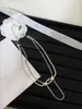 Davidzhang Designer Högkvalitativa halsband Rhinestone Choker Halsband krage Punk Vintage Chunky Pearl Chain Leather for Women Letter Smycken Tillbehör N2