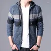 Men's Sweaters Winter Mens Hooded Coats Fashion Casual Patchwork Plus Thick Keep Warm Sweater Men Cashmere