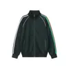 남자 재킷 디자이너 가을 직조 컬러 블록 지퍼 지퍼 캐주얼 스포츠 코트 남성용 트렌디 한 새로운 스타일 ejz3