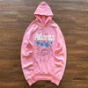Pan Hooded Atlanta Pink Spider Autumn and Winter Street Sweater XR32