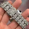 Diamonds AP Watch Apf Factory Vvs Iced Out Moissanite Can past Test Luxury Diamonds Quartz Movement Iced Out Sapphire Mosonite Manufacturer 25 to 29 Carat BrandM4ZH