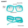 Sunglasses KAMMPT Oversized Irregular Sunglasses New Gradient Candy Color Women Shades Ins Trendy Brand Designer Outdoor Travelling EyewearL2402