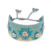 Pulseiras go2boho miyuki pulseira boho pulseiras de flores para mulheres moda pulseras ajustável bead jóias jóias