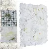 Kwiaty dekoracyjne sztuczna róża hortensja kwiatowe panele ścienne ślubne przyjęcie urodzinowe wystrój 60 x 40 cm 6pcs