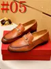 40 Diseñador de lujo Mocasines con correa de monje doble para hombres de lujo Zapatos de cuero genuino Marrón negro Zapatos de vestir de diseñador casual para hombres Slip On Wedding Men Shoe Size 38-46