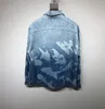 Men's Jackets High-end Brand Fashion Denim Jacket Original Dolphin Print Design Famous Jeans High Quality Luxury Women's