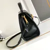 Genuine Leather Plain Shoulder Bag Totes Underarm Designer Handbag Purse Vintage Shopping Bags Crossbody Handbags Flip Women Wallet Adjustable strap