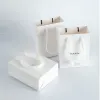 Jewelry 24pcs Bulk White Film Bright Cardboard Gift Tote Bags Kraft Paper Tote Shopping Bag Bar Mitzvah Party Favor Bags with Handles