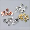 Stadnina 100% S925 Sterling Sier Studs Out Około okrągłe kolczyki z cyrkonami sześciennymi 2,5 4 6 8 mm Cz dla mężczyzn mody luksusowe diamentowe hipoall dhmiz