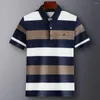 Herenpolo's Geweldig heren-T-shirt Contrasterende kleur Was-en-draag-overhemd Strijkvrij Slim Fit Voor Dagelijks gebruik