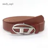 Designer Diesls Belt Moda Nova D Letter Decoração Versátil Oval Metal Snap Buckle para Homens e Mulheres Versátil Moda Decorativa Namoro Diesel Muti Color 703