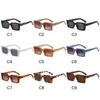 Solglasögon UV400 Small Frame Beach/Travel Rectangle Shades Leopard Sun Glasses Square