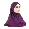 Abbigliamento etnico Hijab Donna malese Cappello islamico Arabo Shimmer Glitter Fascia per capelli Turbante Hijab per