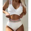 Maillots de bain pour femmes Sexy blanc Bikinis 2023 femmes maillots de bain Push Up femme maillot de bain maillots de bain brésilien Bikini ensemble maillots de bain baigneur T240222