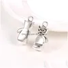 Charms New Arrival Alloy Fist Charm For Bracelets Necklace Vintage Sliver Gold Plated Creative Gloves Diy Jewelry Accessories Drop Del Dhos5