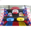 4x3x3mH (13x10x10ft) avec 6 balles Free Ship Activités de plein air location de carnaval commercial jeu de sport de lancer de basket-ball gonflable à vendre