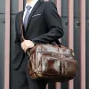 Backpack Formal Brand Desinger Black Leather Briefcase Shoulder Bag for Laptop Notebook Bag Genuine Leather Tote Bag Bagpack 3 in 1