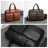 Betra de Backpack Jeep Buluo Men's Bormedcases Men's Bags Split Leather Lawyer/Bolsa de Escritório para Men Bolsa de Negócios de Laptop para documentos