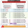 Huawei Matebook D14 D15 Crystal /Matte Shellカバーマジックブックの名誉ある仲間の荷物13 14 16ラップトップケースのバックパックラップトップケース