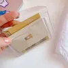 Simple and Transparent Card Bag Student Portable Bus ID Card Bank Card Protective Cover Glitter Coin Wallet