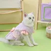 Costumes de chat, vêtements d'automne et d'hiver, marionnette courte anglaise, Style princesse chaton, jupe en coton à la mode 2024