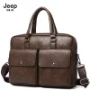 Betra de Backpack Jeep Buluo Men's Bormedcases Men's Bags Split Leather Lawyer/Bolsa de Escritório para Men Bolsa de Negócios de Laptop para documentos