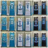 Heren North Carolina Tar Heels College Basketball Jersey 15 Vince Carter 23 Michael Jodan 2 Cole Anthony Blauw Zwart Shirts Ed